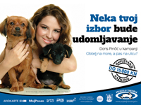 Doris Pinčić in campaign 'Family to the Seaside, Dog to the Street?' [ 371.62 Kb ]