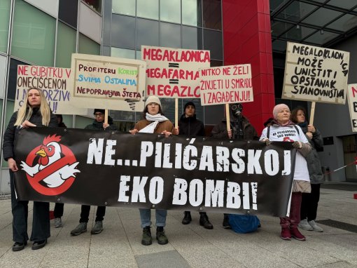 Prosvjedni performans ispred Minstarstva okolisa [ 242.26 Kb ]