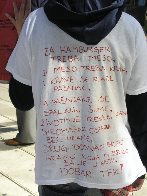 Prosvjed protiv McDonald'sa u Splitu 2